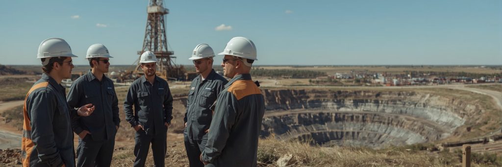 Lucid_Realism_A_group_of_male_petroleum_engineers_standing_tog_3